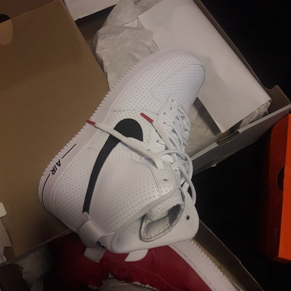 Nike Other - NEW WHITE BLACK NIKE AIR FORCE 1S